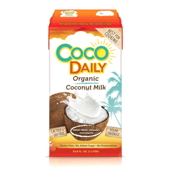 Органическое кокосовое молоко, Coco Daily, 1 л