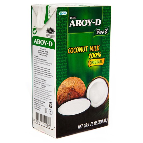 Кокосовое молоко, Aroy-D, 500 мл