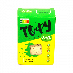 Тофу с зеленью и чесноком, Vegan life, 200 г