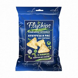 Флайчипсы кукурузно-рисовые с машем (без Глютена), Flychips, 40 г