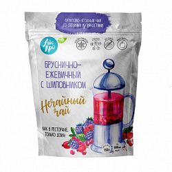 Фруктово-ягодный чай замороженный "Брусника-ежевика-шиповник", Айс Кро,150 г