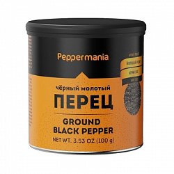 Перец черный молотый, Peppermania, 100 г