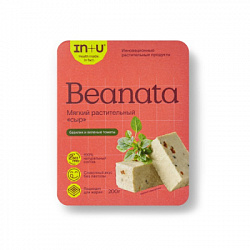 Сыр мягкий с базиликом и вялеными томатами "Beanata", IN+U, 200 г