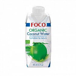 Кокосовая вода без добавок, FOCO, 330 мл