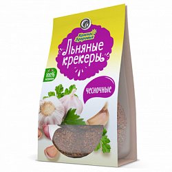 Крекеры льняные безглютеновые с чесноком, Компас Здоровья, 50 г