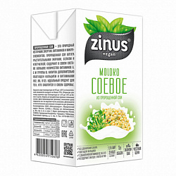 Молоко соевое, Zinus, 1 л