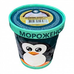 Мороженое "Кокос" на фруктозе, 33 пингвина, 330 г