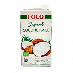 Органическое кокосовое молоко, FOCO, 500 мл