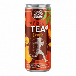 Черный чай Колд брю Персик, 28 seeds, 330 мл